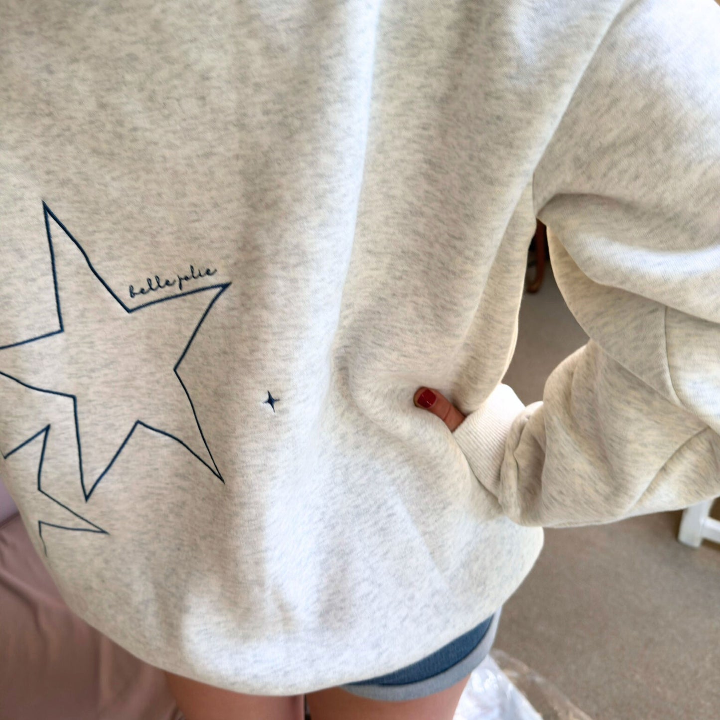 Embroidered Celestial Stars Hoodie (pre-order)
